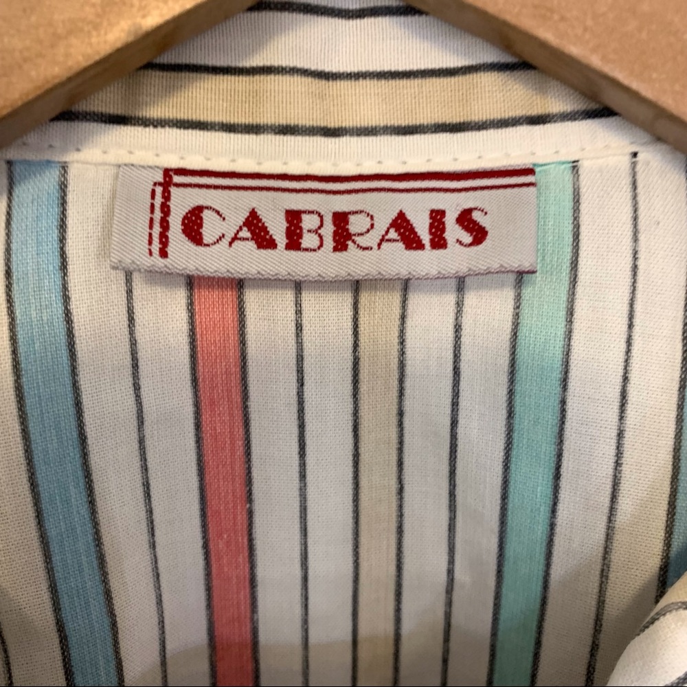 Cobris Vintage Stripped Button Up Gem